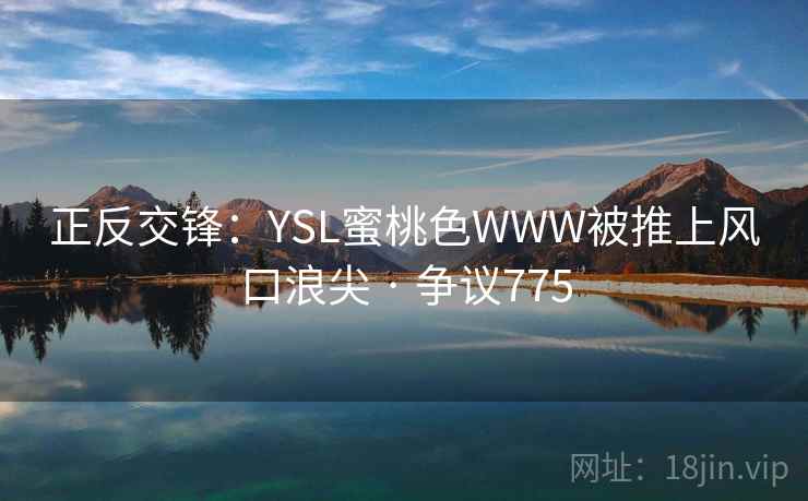 正反交锋：YSL蜜桃色WWW被推上风口浪尖 · 争议775